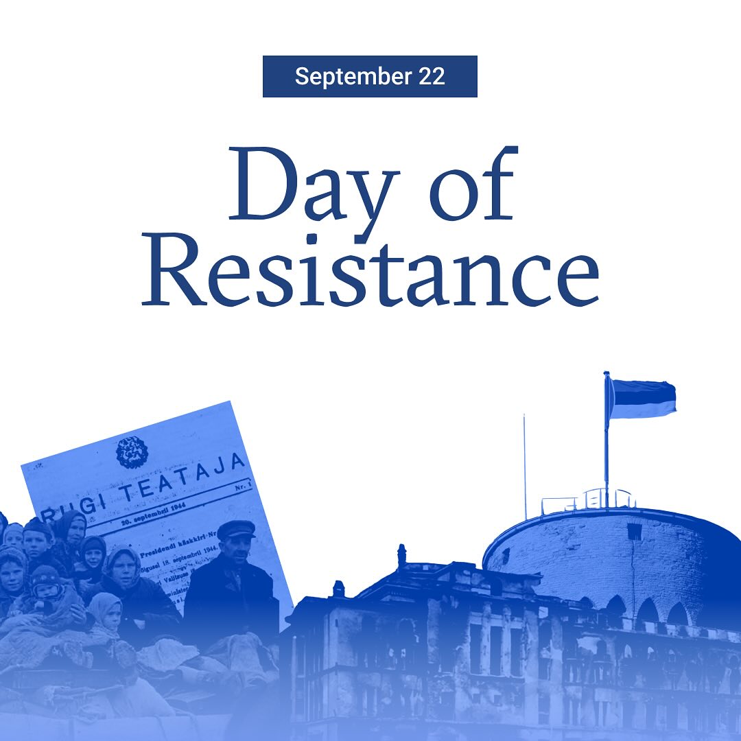 MoD_Estonia's tweet photo. 22 September is Day of Resistance in Estonia. 

In 1944, as German occupation forces were retreating and Soviet forces were approaching Tallinn, Estonians made a bold attempt to restore our independence.  

Prime Minister Otto Tief formed a government that  declared the restoration of constitutional authority,  protested against the Soviet occupation and raised our blue, black and white national flag over the parliament building. 🇪🇪 

But on 22 September 1944, Soviet forces reached Tallinn. Members of the government were arrested or executed, while Otto Tief himself was imprisoned and deported to Siberia. Yet the government’s brief stand became a lasting symbol of Estonia’s determination to regain its freedom and of the continuity of the Estonian state.  

It is a day that reminds us that for half a century, the idea of a free and independent Estonia was kept alive in many ways — by those taking up arms in the forests, by underground youth organisations, in exile, among friends, and in people’s homes and hearts.  

Resistance continued in many forms until Estonia restored its independence in 1991.  

Many Estonian diplomats never left their posts. From 1940 to 1991, Estonia’s legal continuity was also upheld by its diplomatic representations in the United States, the United Kingdom and elsewhere.  

Today, we remember Otto Tief and all those who took part in Estonia’s resistance struggle in its many forms and kept the idea of a free Estonia alive.
