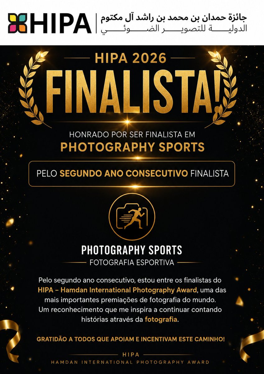 piervi_fonseca's tweet photo. Pelo segundo ano consecutivo, sou finalista do HIPA – Hamdan International Photography Award, na categoria Photography Sports.

Uma das maiores premiações internacionais de fotografia, o HIPA reúne fotógrafos de diferentes partes do mundo.

📷 Piervi Fonseca
🇧🇷 São Paulo, Brasil https://t.co/3SbZvwZmgb
