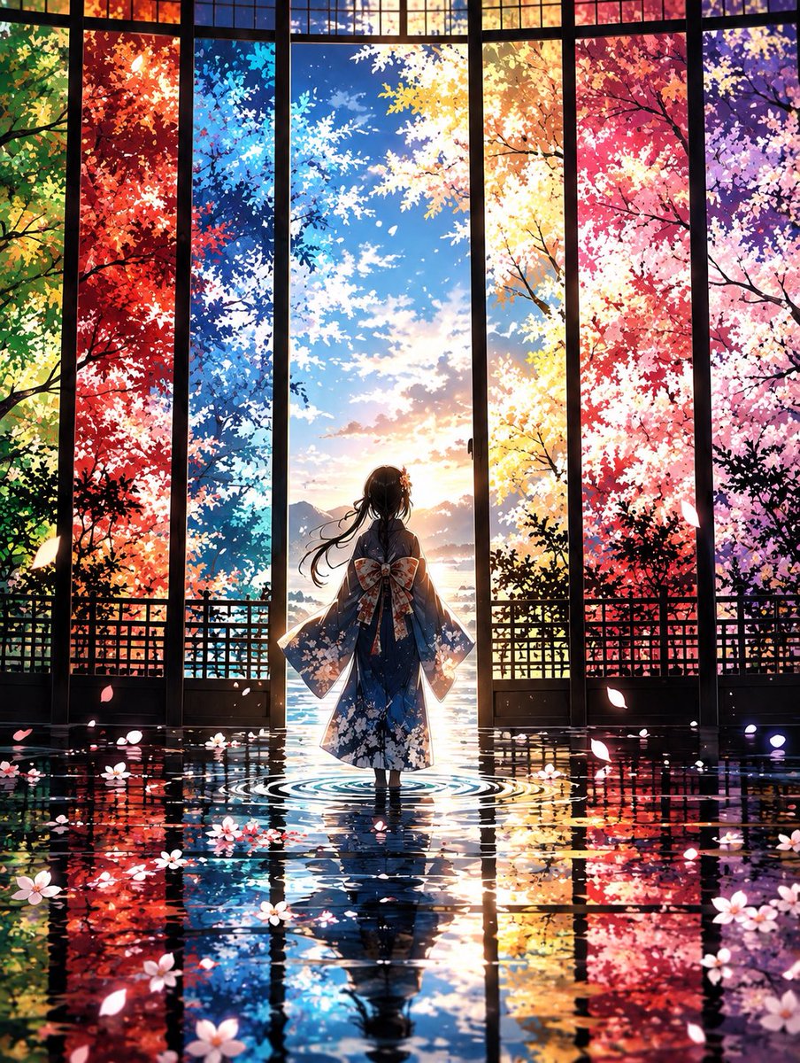 LastM07's tweet photo. 『四季映す、水鏡の向こう』 https://t.co/ixuqXmDl0f