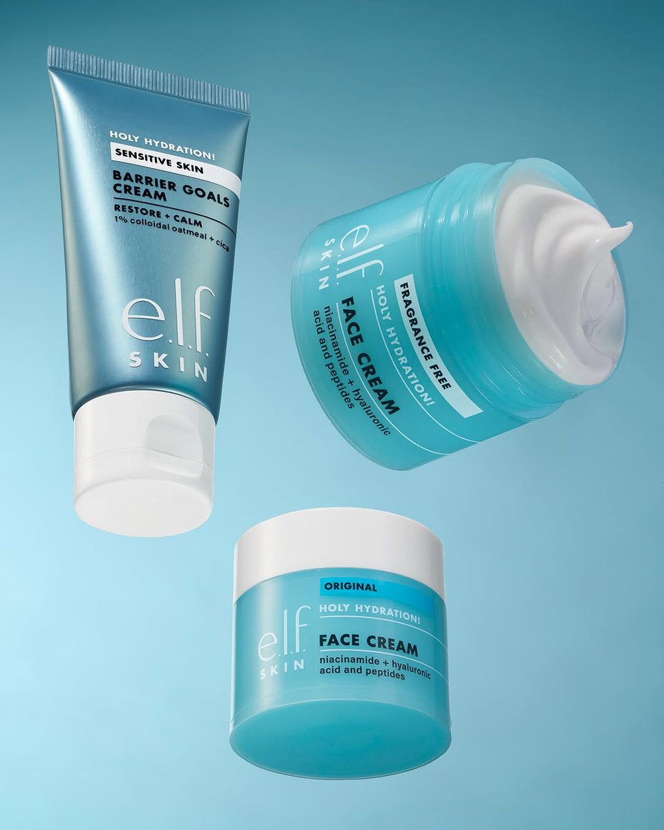 SILVERIOPB's tweet photo. Pick your glow: Two skin goals, two hydrators, one routine.

🩵 Holy Hydration! Barrier Goals Cream
Restoring and calming care with cica, hyaluronic acid, and 1% colloidal oatmeal. For sensitive, dry, or eczema-prone skin.

💙 Holy Hydration! Face Crea... https://t.co/PJpPgTf1mg