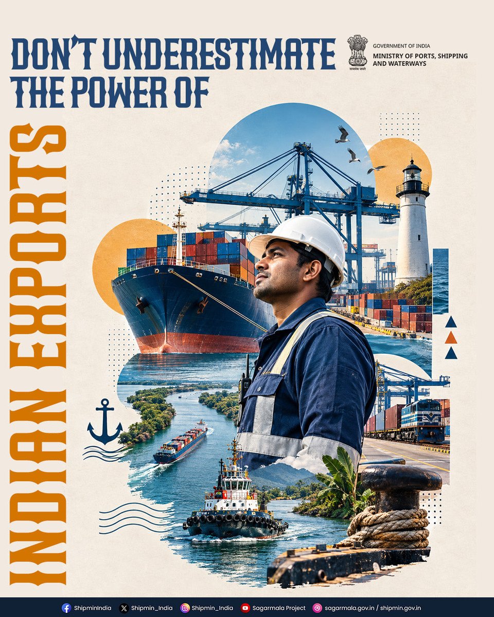 shipmin_india's tweet photo. India’s export momentum remained broad-based in August 2026, with strong performance across key sectors including engineering goods, electronics, marine products, pharmaceuticals, chemicals and processed food.

Driven by a diverse export basket and growing global demand, India continues to strengthen its position in international markets, reflecting the resilience and competitiveness of its manufacturing and value-added sectors.

#Exports #IndiaExports #TradeGrowth #MakeInIndia #ViksitBharat
