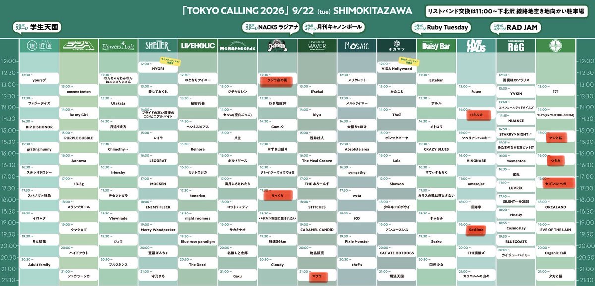 cherry_flutter4's tweet photo. クジラ夜の街
パキルカ
アンと私
つきみ
セブンス・ベガ
ちゃくら
Seskimo
🐟
マクラ
 #TOKYOCOLLEGE2026
  #TOKYOCOLLEGE

見たかったバンドがいっぱい見れて楽しかった😭 https://t.co/eJAyv0osuQ
