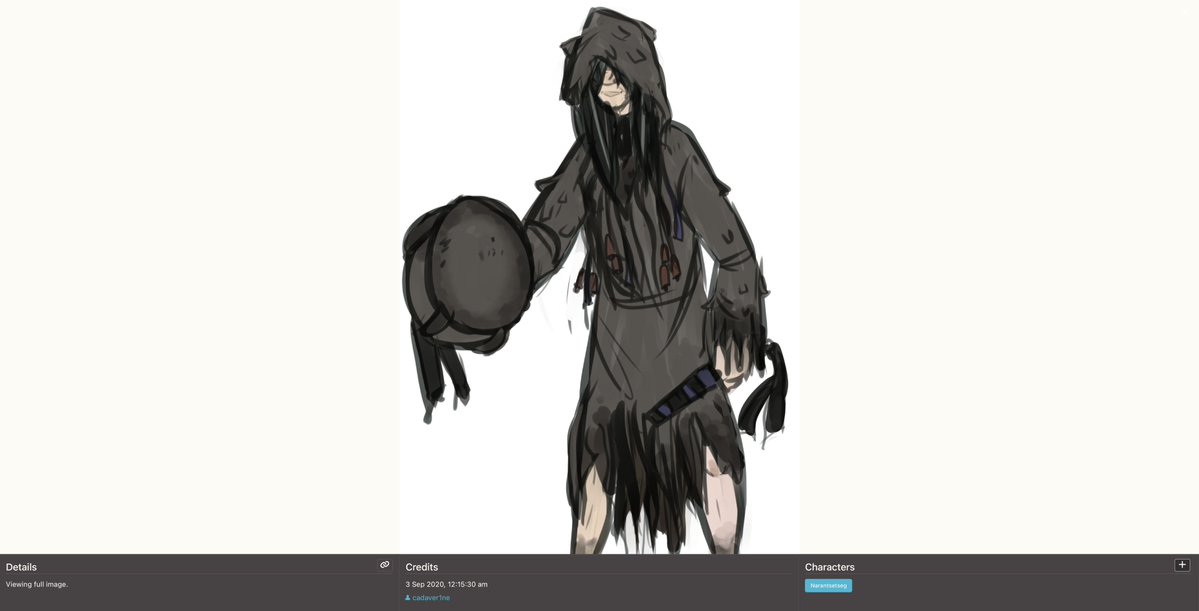 DailyMongoliaOC's tweet photo. Mongolian Original Character of The Day №13: Narantsetseg by cadaver1ne (https://t.co/0nfTKLBJ0s)

Short Description (from Toyhouse):
✦ The character is a cursed blood mage and a shaman.
✦ After enduring years of abuse from her husband, Narantsetseg killed him at sea in the Maze and took most of his fortune. She eventually passed down her legacy of blood magic to Ransom through her grimoire but kept the money for herself.

📌 Character’s Link: https://t.co/ldpeiwFOkc

Reminder: If you are interested, please support the original artist and adhere to all guidelines on Toyhouse if you wish to create fan art of this character. This should be done out of goodwill, as the original artist is not obligated to respond due to the nature of Toyhouse, which differs from Art Fight.