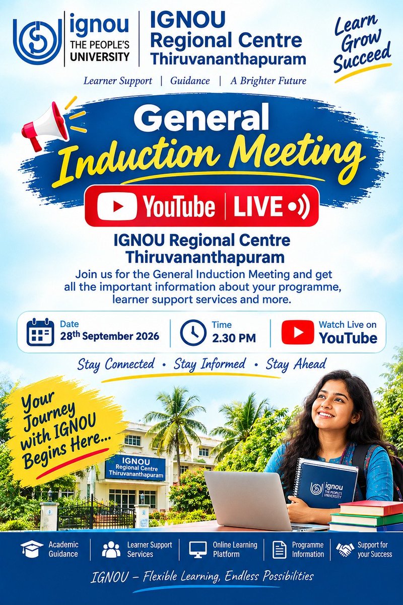 Ignoutrivandrum's tweet photo. Join live https://t.co/yb7yFjGzc9 https://t.co/3YdV9NQNKw