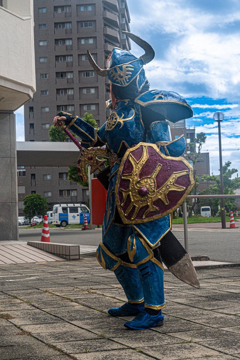 MSM06C's tweet photo. ドラゴンクエストⅡHD-2D
ローレシアの王子（ロトの鎧・兜・ロトの竜剣・聖なるロトの盾）
隼の剣（３枚目）サマルトリアの王子（ジョニーさん４枚目）
#コミエス撮影サービス
カメラマン（@suso_0_0） https://t.co/nBhngxefFq