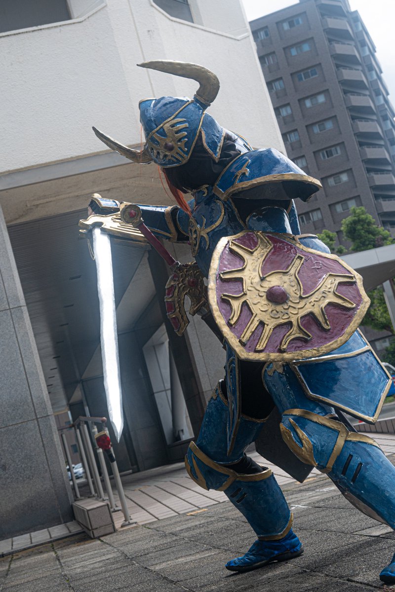 MSM06C's tweet photo. ドラゴンクエストⅡHD-2D
ローレシアの王子（ロトの鎧・兜・ロトの竜剣・聖なるロトの盾）
隼の剣（３枚目）サマルトリアの王子（ジョニーさん４枚目）
#コミエス撮影サービス
カメラマン（@suso_0_0） https://t.co/nBhngxefFq