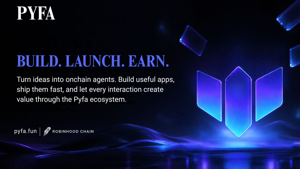 Pyfa_Fun's tweet photo. Turn ideas into reality. 

Create, launch, and monetize onchain agents. 
Deliver value fast. Join the ecosystem. https://t.co/hhaTIewzKm