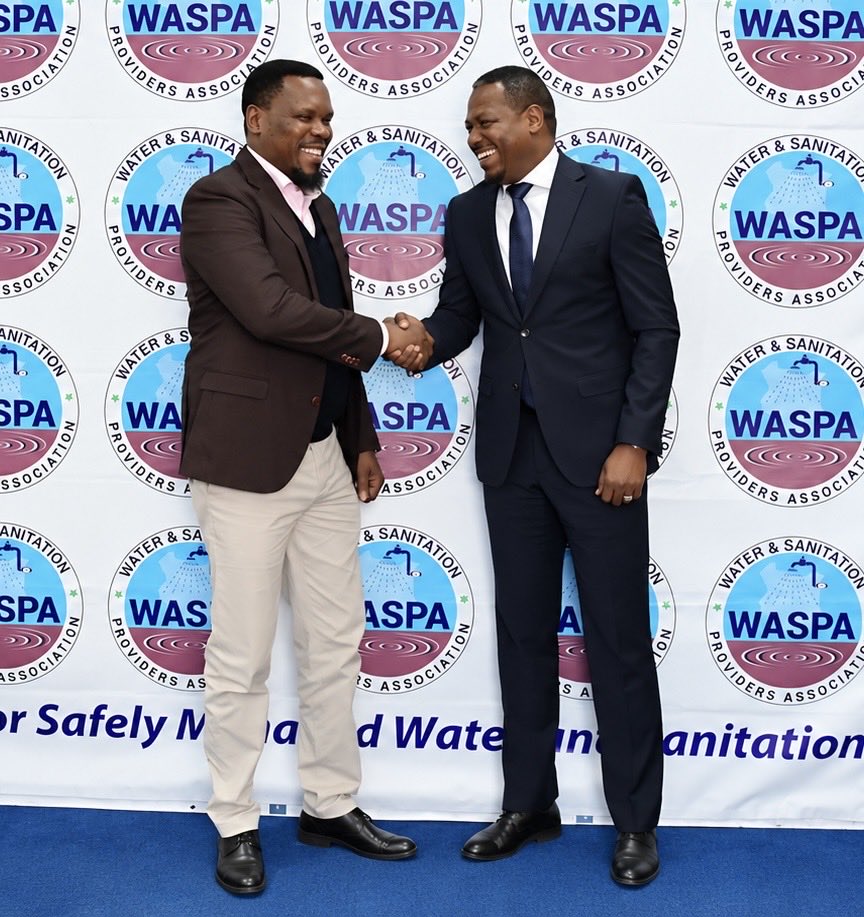 WASPAKenya's tweet photo. @WASPAKenya CEO Anthony Njaramba engaged @BRS_Kenya Chairman Hamisi Mwaguya on registration and issuance of certificates for WSPs, strengthening collaboration to support compliance with registration and governance requirements. https://t.co/6hyCm0iW5W