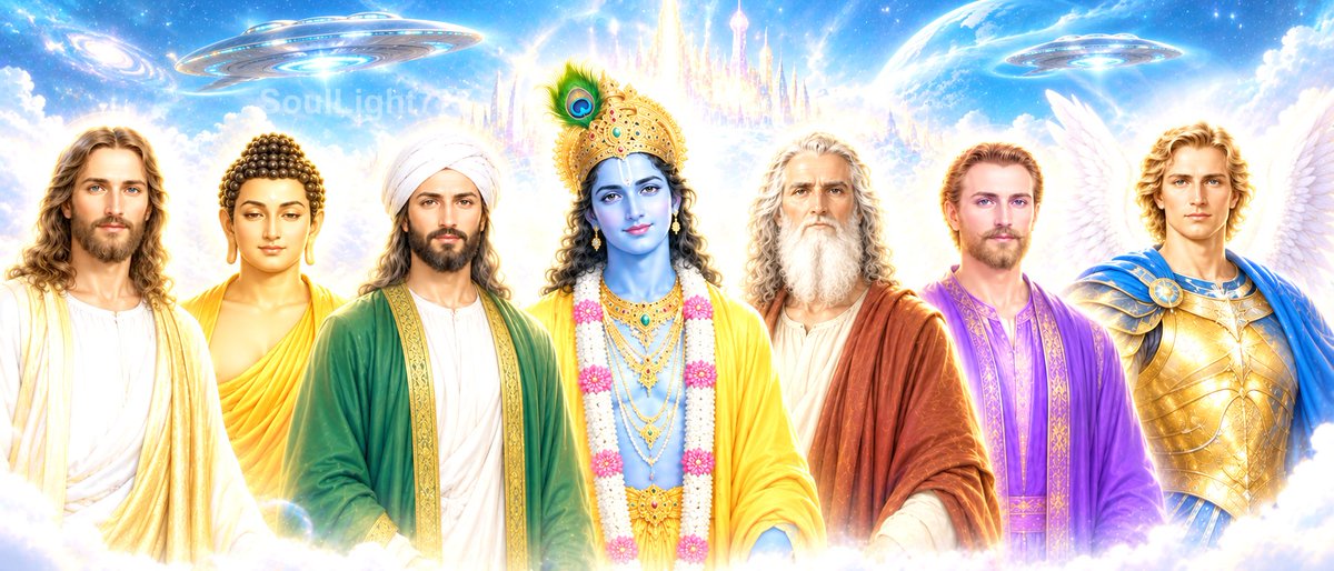 SoulLight777's tweet photo. Jesus is not returning to this Earth.

You are not going to him.

You are preparing to transcend the current reality, and he will meet you halfway.

Humanity is ascending into the fifth dimensional realm.

There, you will meet Jeshua, or as he is known by his soul name, Sananda, along with many other ancient teachers.

You are to meet as equals. Is that clear? As both being children of the Divine. You are spirit, as is Jeshua. Nothing more, nothing less.

Release your false beliefs, which were programmed into the consciousness of the human collective through manipulation, in order to instill fear and control the masses.

You are to meet many of the ancient masters, who, in truth, are higher dimensional beings who chose to incarnate on Earth to offer their light and guidance to humanity. 

Their message was always love, and that you hold the power within your heart to heal and create a joyous life in alignment with the Divine Source.

Now, with this ascension, you are to awaken to your true divinity. You are to reunite with many friends, family, and other beings from the stars.

A whole new journey begins for you and humanity. The shift is imminent. Open your hearts, let the light and love expand from within, and feel yourself rise in vibration. (Please repost)