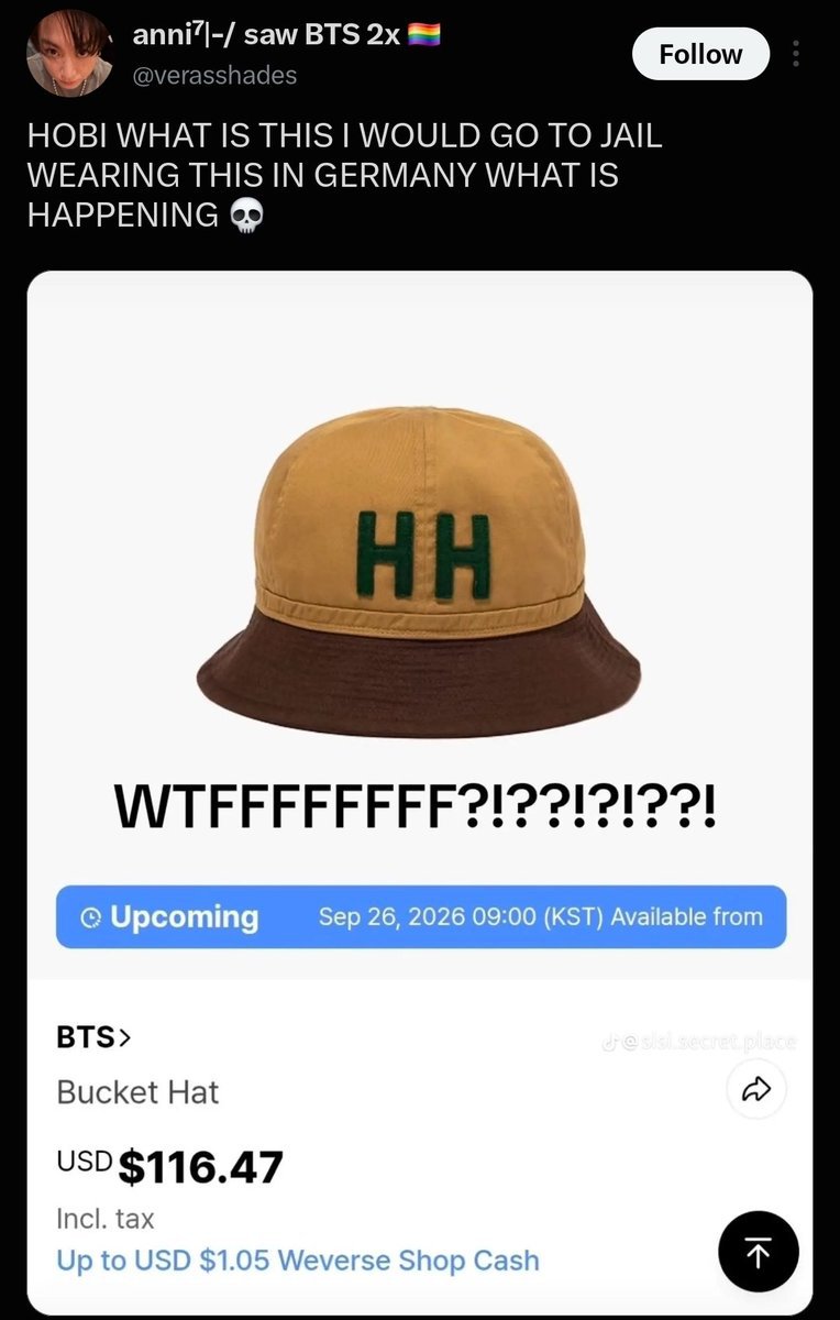 HateCrave's tweet photo. Ohh so Armys know? If I said this they'll say I'm reaching 😂😂 https://t.co/DsDVE3UCIf