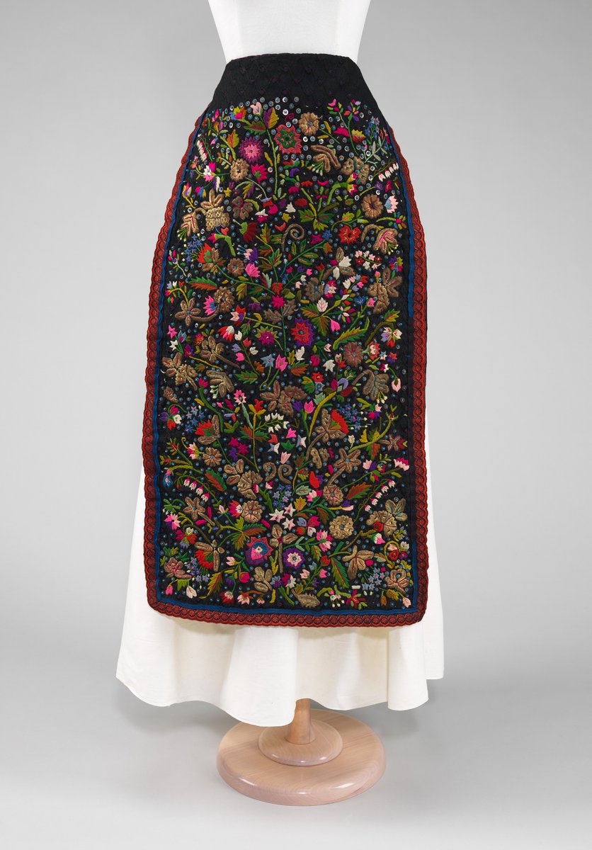 wikivictorian's tweet photo. Apron, 1875-1900. Hungary. The MET. https://t.co/DT1cSIdQr2