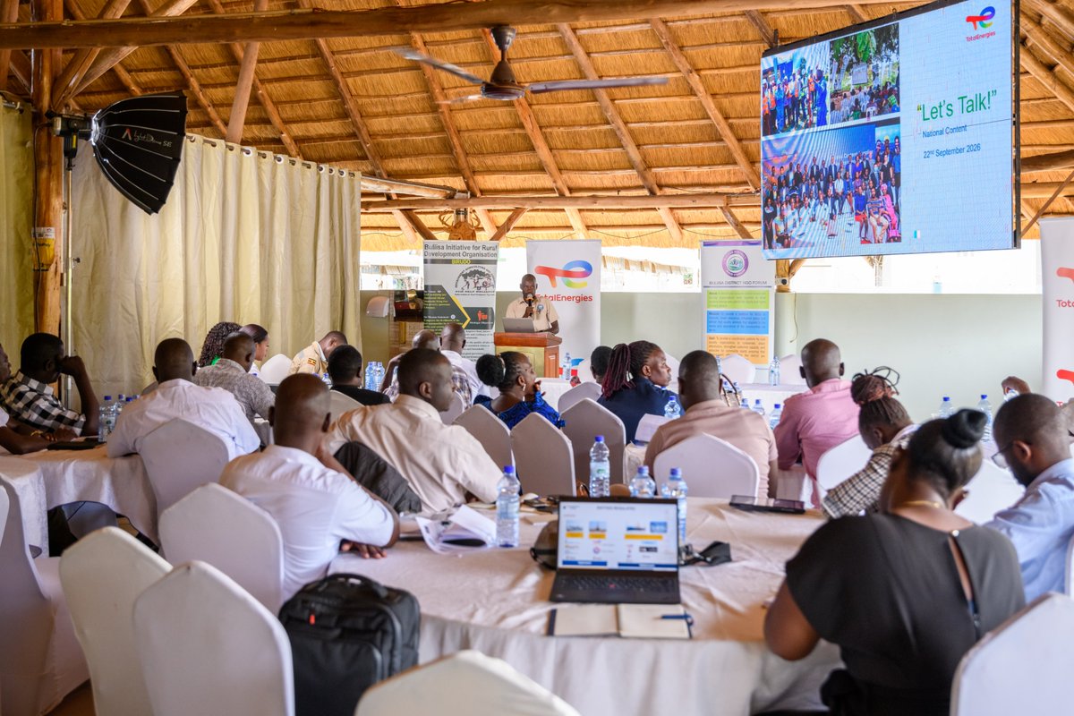 TotalEnergiesUG's tweet photo. At #TotalEnergiesEPUganda, our National Content strategy is designed to maximize Ugandan participation in the oil and gas sector, generate shared value within the country, and ensure a net positive impact from project development.

The strategy is anchored on three pillars, employing and training Ugandans, utilizing local goods and services, and enhancing capabilities through knowledge and technology transfer. 

Today, at HB Safaris Buliisa, together with @PAU_Uganda, @UNOC_UG, #CNOOCUganda, and local leaders, we joined NGOs & CSOs from the Albertine Region for the latest edition of #TotalEnergiesEPUganda's "Let's Talk!" engagement to discuss the progress, achievements and opportunities being delivered through the #TilengaProject.

#CreatingSharedValue