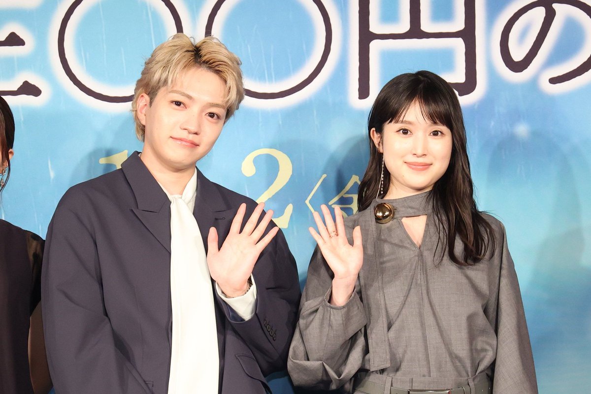 Riko1125updates's tweet photo. Riko Fukumoto attended a prayer event for the movie "Jikyuu 300 Yen no Shinigami" with Daigo Nishihata and Director Mai Sakai.

#映画時給300円の死神
#時給300円の死神
#福本莉子 #FukumotoRiko https://t.co/KY7osmQJGM