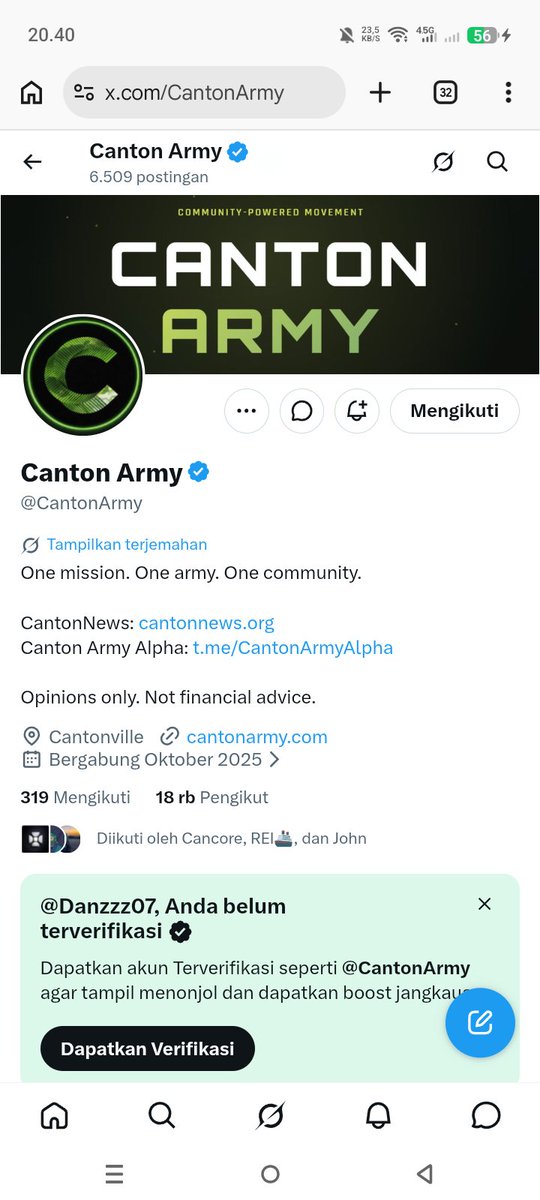 Danzzz07's tweet photo. @CantonArmy @grofty_labs Done FOLLOW, LIKE + RETWEET 

WISH ME GOOD LUCK 🤲 

Grofty Wallet : 

my-wallet::1220e116af6767ae908af90b687593c50b292d08b3d64bd216af8bdb67117748e1c6

$CC https://t.co/kDWzqqxJGO