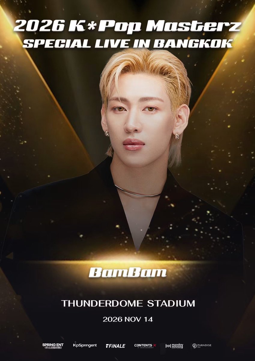 daradaily's tweet photo. เปิดตัวศิลปินคนที่ 2 แล้วจ้า🔥💚

เตรียมตัวมาเจอกับ “BamBam” และ “JAY B“ ในงาน
2026 K*Pop Masterz SPECIAL LIVE IN BANGKOK

📍 THUNDERDOME STADIUM
📅 14 NOV 2026

รอติดตามรายละเอียดเพิ่มเติมเร็วๆ นี้ 🥳✨

#KPOPMASTERZ_SPECIAL_LIVE_IN_BANGKOK #KPOP #BamBam #JAYB #GOT7 #daradaily #ดาราเดลี่ #ข่าวบันเทิง