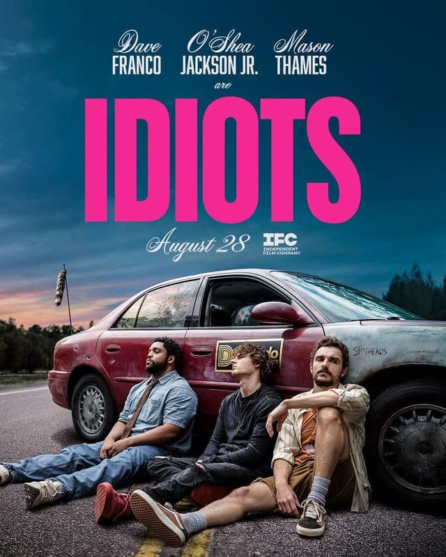 shaficbuilds's tweet photo. Idiots
2026
1h 40m

Comedy Crime

Two rock-bottom drivers transport a wealthy teen to rehab, but their simple job spirals into a chaotic journey of drugs, danger, and crime as their passenger derails their plans. https://t.co/daShOWGHqT