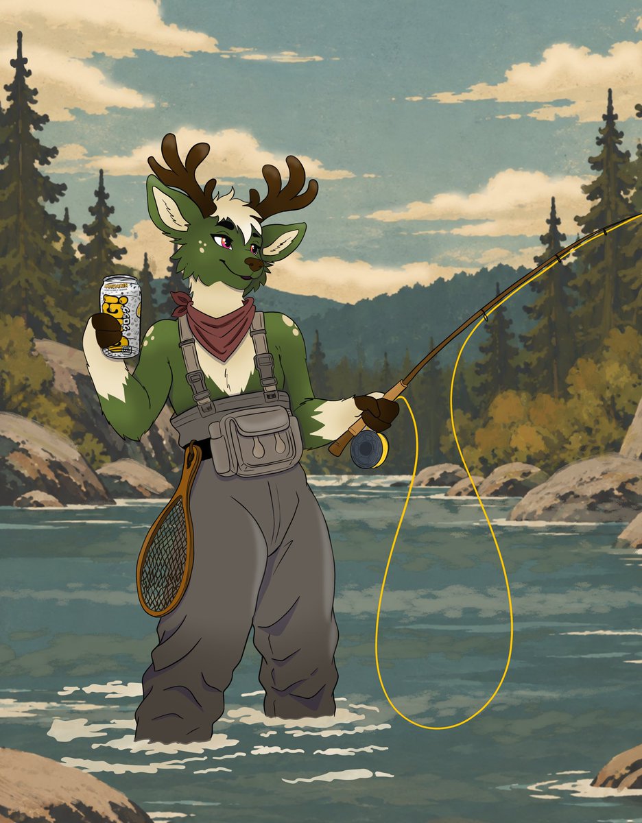 SitkatheBou's tweet photo. Caribou-t time I go fishing… https://t.co/pLdZRlIuJk