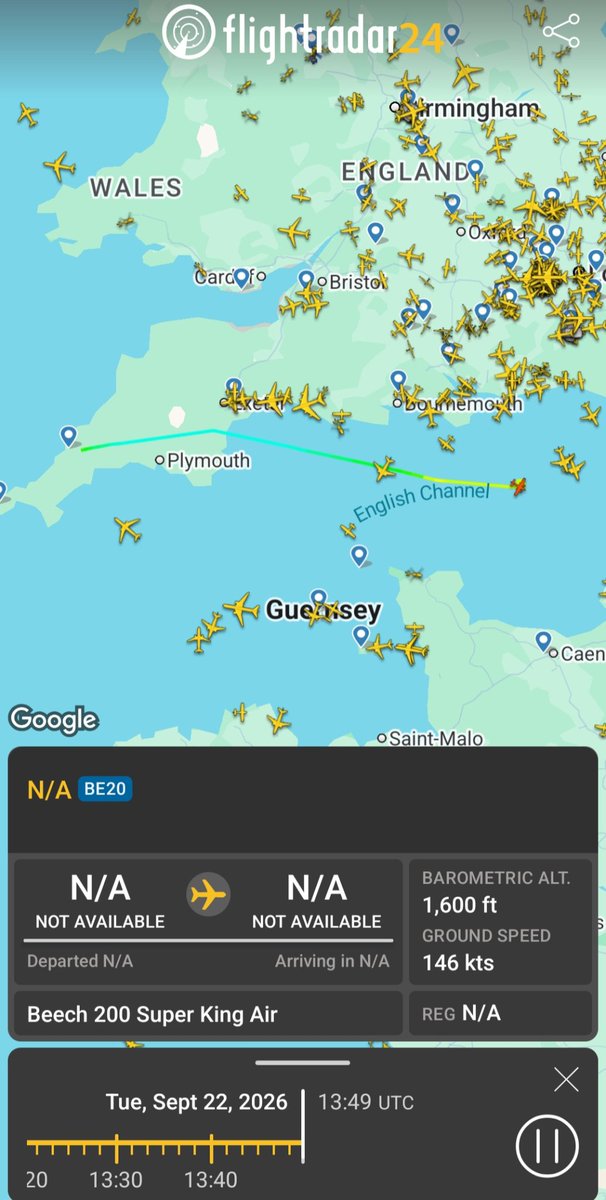koenig115643's tweet photo. @AnthNFS @RealDannyTommo This was the plane and helicopter circling them. Helo switched its tracker off also https://t.co/IfRrbO6dLC