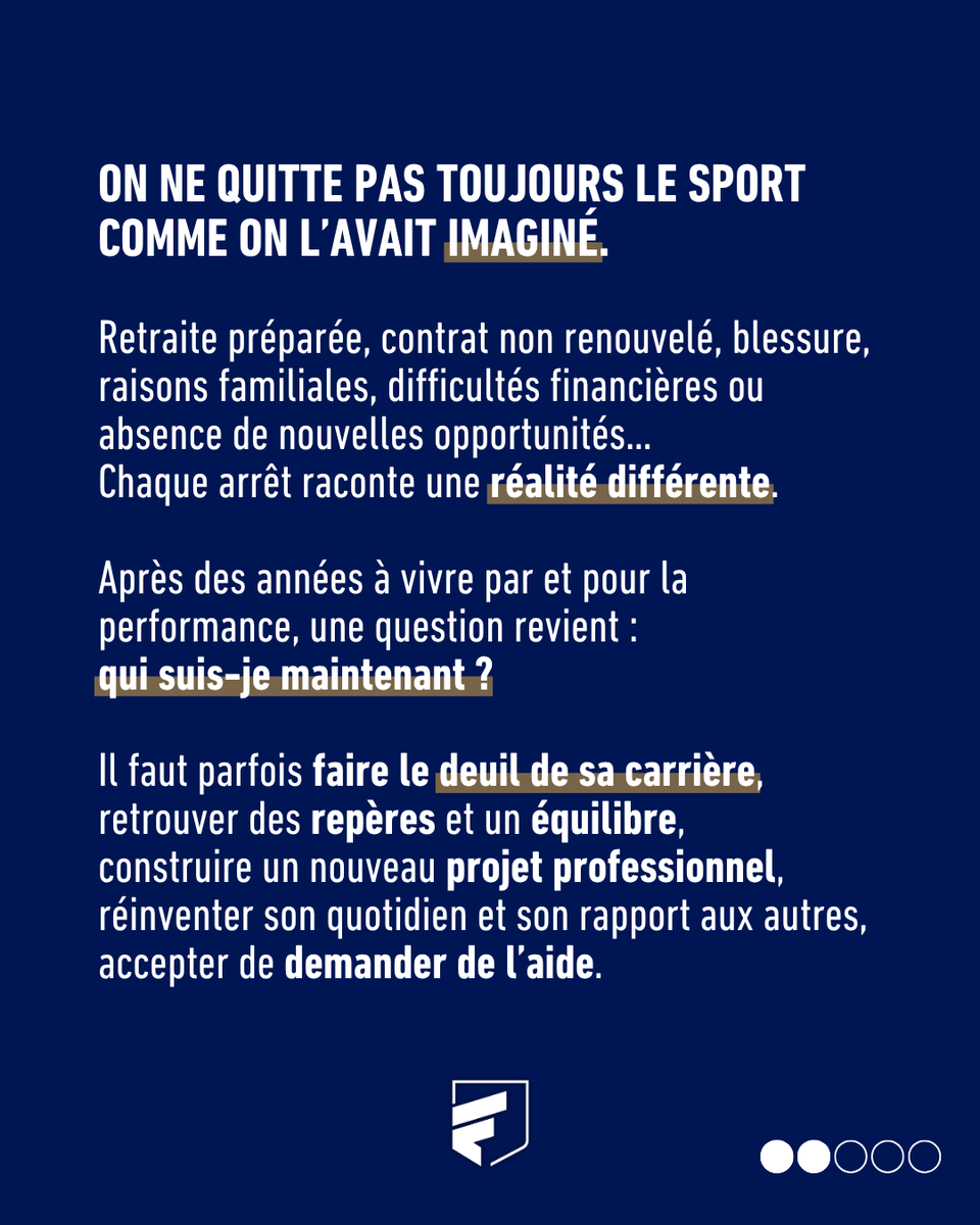 FNASS_'s tweet photo. 🏃 Pour beaucoup, septembre est synonyme de reprise. Pour d’autres, il confirme que la carrière est terminée.

Une fin de carrière peut être choisie et préparée. Elle peut aussi être précipitée.

#FNASS #SportProfessionnel #Reconversion #SantéMentale https://t.co/QRaqMNEtAE