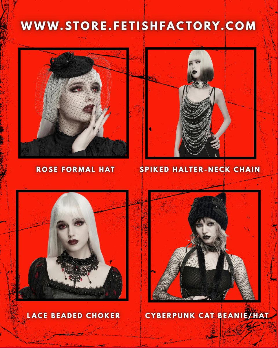 fetishfactory's tweet photo. NEW ARRIVALS HAVE ENTERED THE DARK SIDE⛓️
Punk attitude, goth energy and grunge rebellion. 

FETISH FACTORY SHOWROOM:
📍 855 E Oakland Park Blvd
Fort Lauderdale, FL 33334

SHOP ONLINE:
https://t.co/7f6FiXpkoY

#PunkFashion #GothStyle #GrungeFashion #AlternativeFashion https://t.co/0gHHOI5Gt3