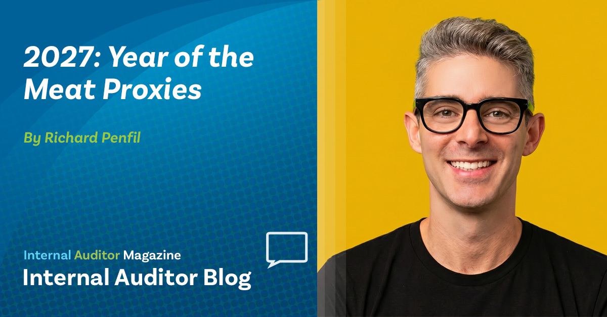 TheIIA's tweet photo. In the latest blog post, Richard Penfil conjures a not-so-distant future, in which auditors are sidelined by AI. His upcoming presentation at the 2026 Ignite Conference, Nov. 2-3, describes how to avoid this dystopian audit scenario. https://t.co/hfyab9J12o #IaMagIIA #IGNITE2026 https://t.co/uGMxPp4fPv