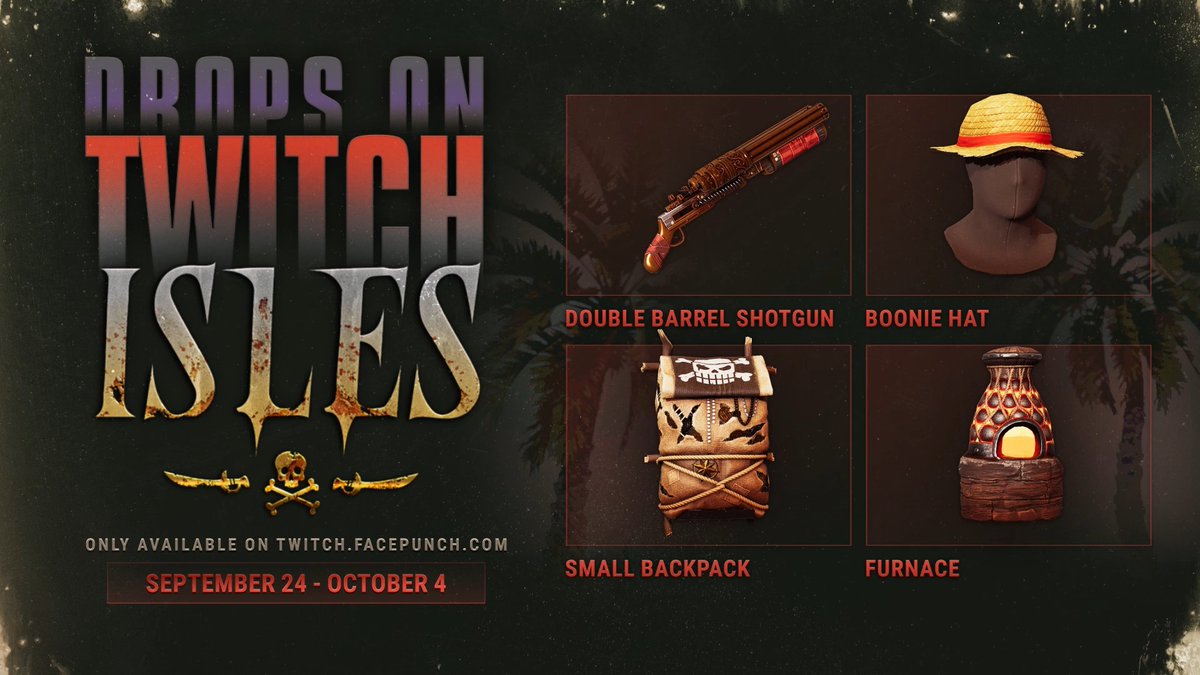 Rust Isles Twitch Drops Launch September 24