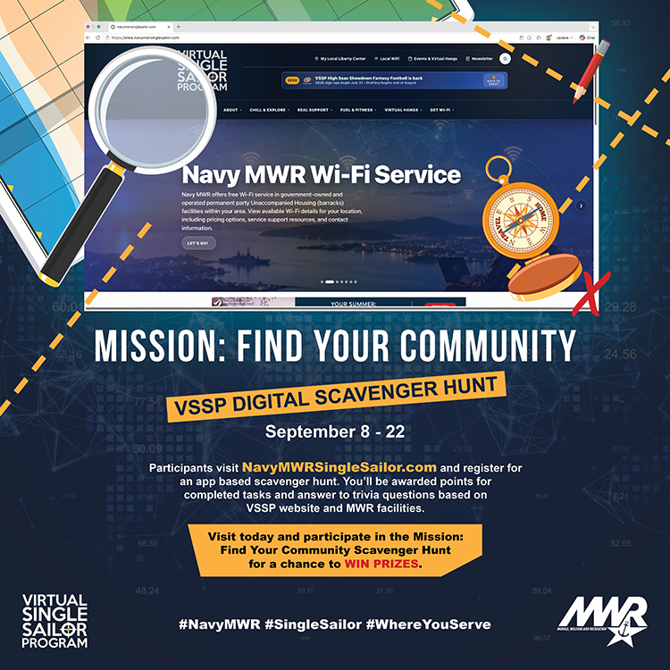 NavyLifeNPT's tweet photo. 🚨 FINAL CALL, SAILORS! #VSSP Great Barracks Escape #ScavengerHunt ends TODAY - 9/22! Have you completed your missions? Clock is ticking. https://t.co/GsK8l11DKL #NavyMWR #SingleSailor #GooseChase Thanks to our prize sponsor: American Forces Travel. No Navy endorsement implied. https://t.co/qGYdfhiibP