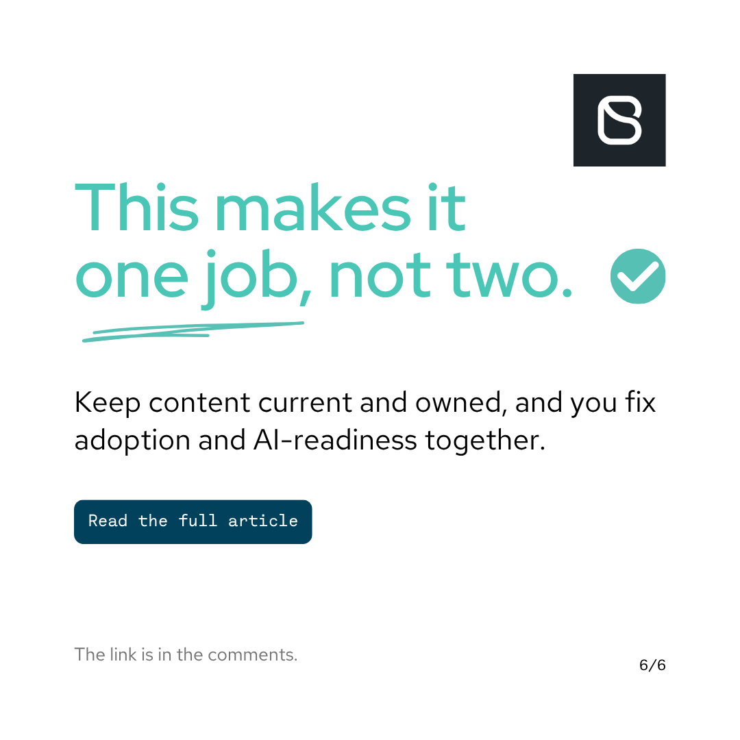 bindskins's tweet photo. For years, an unused intranet was a quiet problem. Copilot just changed that. 
The pages nobody reads are the ones it reads first. 

Swipe to see why low SharePoint adoption quietly becomes an AI risk👇 
https://t.co/SsX73sAAQK https://t.co/NAXHIJjWbu