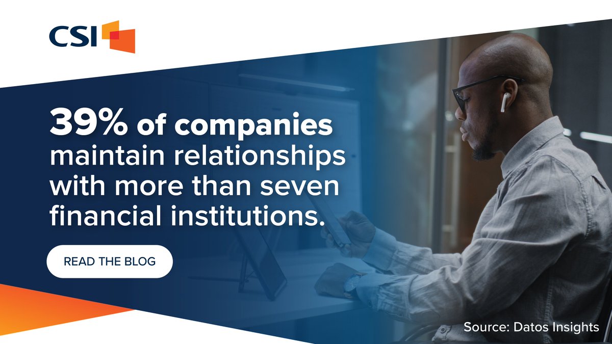 CSIsolutions's tweet photo. Commercial relationships are fragmented. How much do banks truly own? Our white paper shows how community banks keep the primary relationship. https://t.co/BkdgApylC8 https://t.co/bgHOCmYOYd