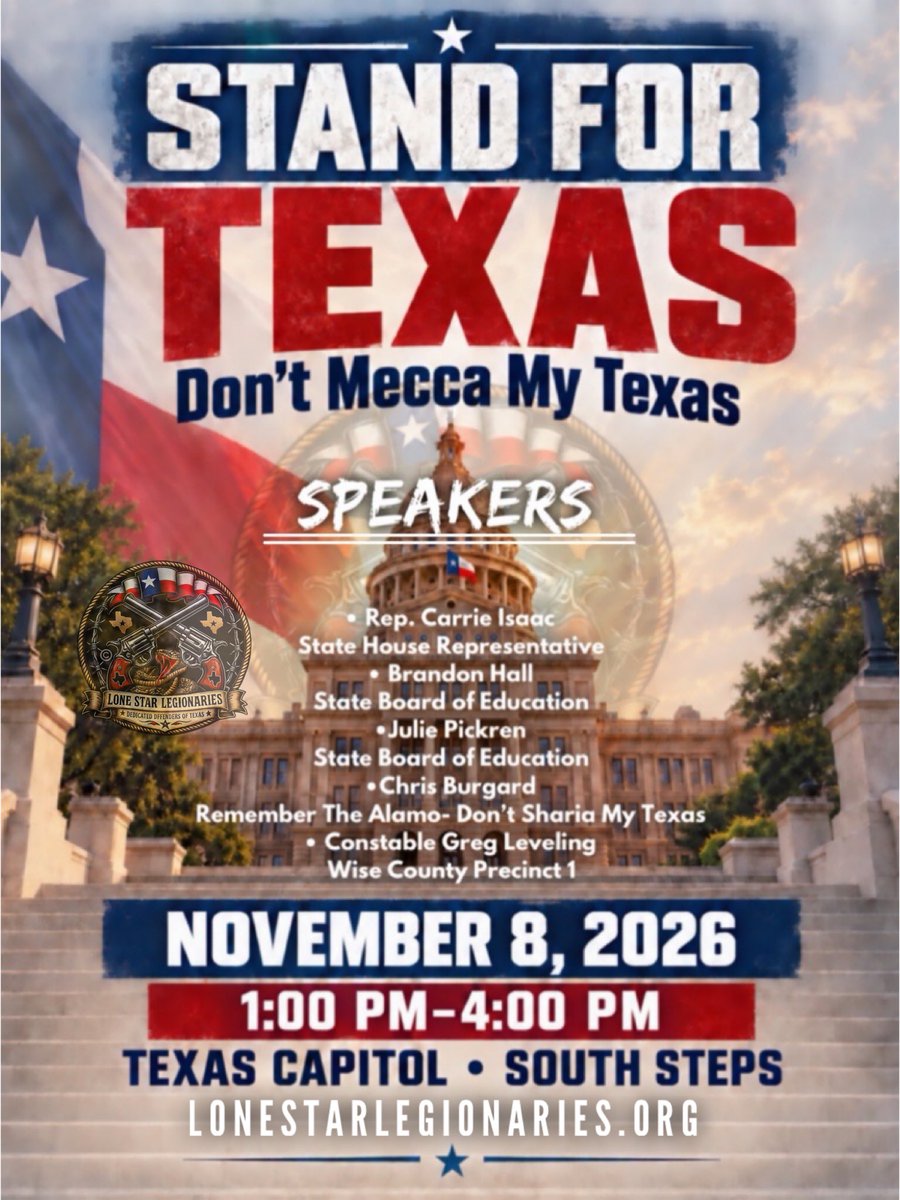 TexanLoyal's tweet photo. The time to fight for Texas and America is now! 

Support constitutional laws, and defend our values through every legal avenue available.

Waiting until division turns into bloodshed is not courage—it is a failure to act while lawful solutions remain. Silence and complacency only empower those working against our Constitution and way of life.