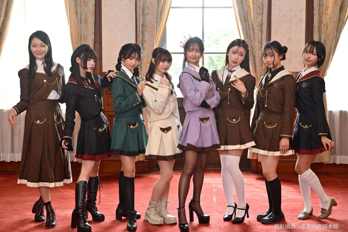 intoshell's tweet photo. 総勢8名のモデルが集まってくれました。
#私立HASEO学園
#京都府庁旧本館

1枚目向かって左から（敬称略）
滝沢真由 
@takizawamayu25
Liz
@riri_morayeel
KAREN
@kalen.asa
(instagram)
ヨンちゃん。
@yonchan_co
AYA
@ayane35955175
玲音
@reo__888
みやび 
@me_yb0717
CHIKA
@CHIKA38924259 https://t.co/TY5kvIdOuf