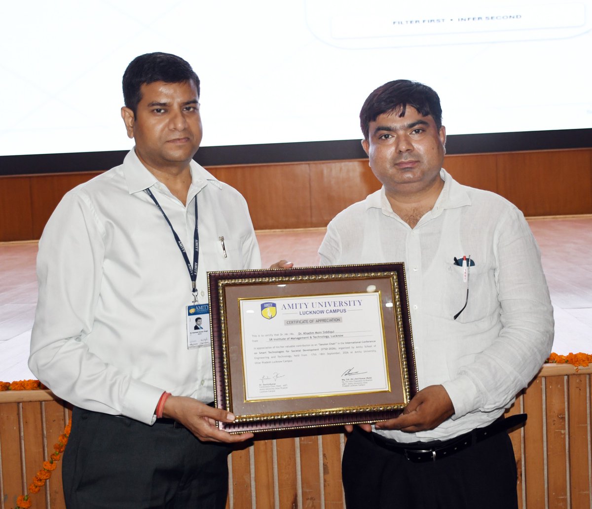 siddiquikhadim's tweet photo. Pleased to contribute as a Technical Session Chair at STSD-2026, Amity University, Lucknow Campus, on 17–18 Sept 2026. Grateful for the opportunity to engage in technical discussions and knowledge sharing.

#STSD2026 #AmityUniversity #Research #Engineering https://t.co/5TrfsTqgI1