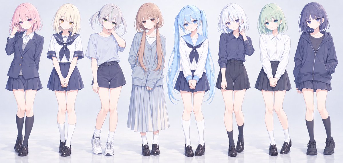 cotslk's tweet photo. 左から
不響和音ちゃん
希死ちゃん
詰まりちゃん
拒絶ちゃん
ハピエンちゃん
未満ちゃん
命日ちゃん
エンディングちゃん
です https://t.co/I2tAtpGX9i