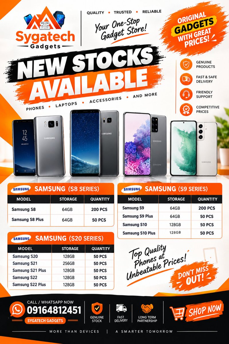 sygatech_gadget's tweet photo. Dear x family, 

I knew vividly that there beautiful and good hearted people on this space who genuinely wants to help brands like me grow. Kindly retweet and patronize my business today 😫🙏 

We will serve you the best 💯

Sygatech Gadgets | Quality • Trusted • Reliable https://t.co/76V6nvrec9