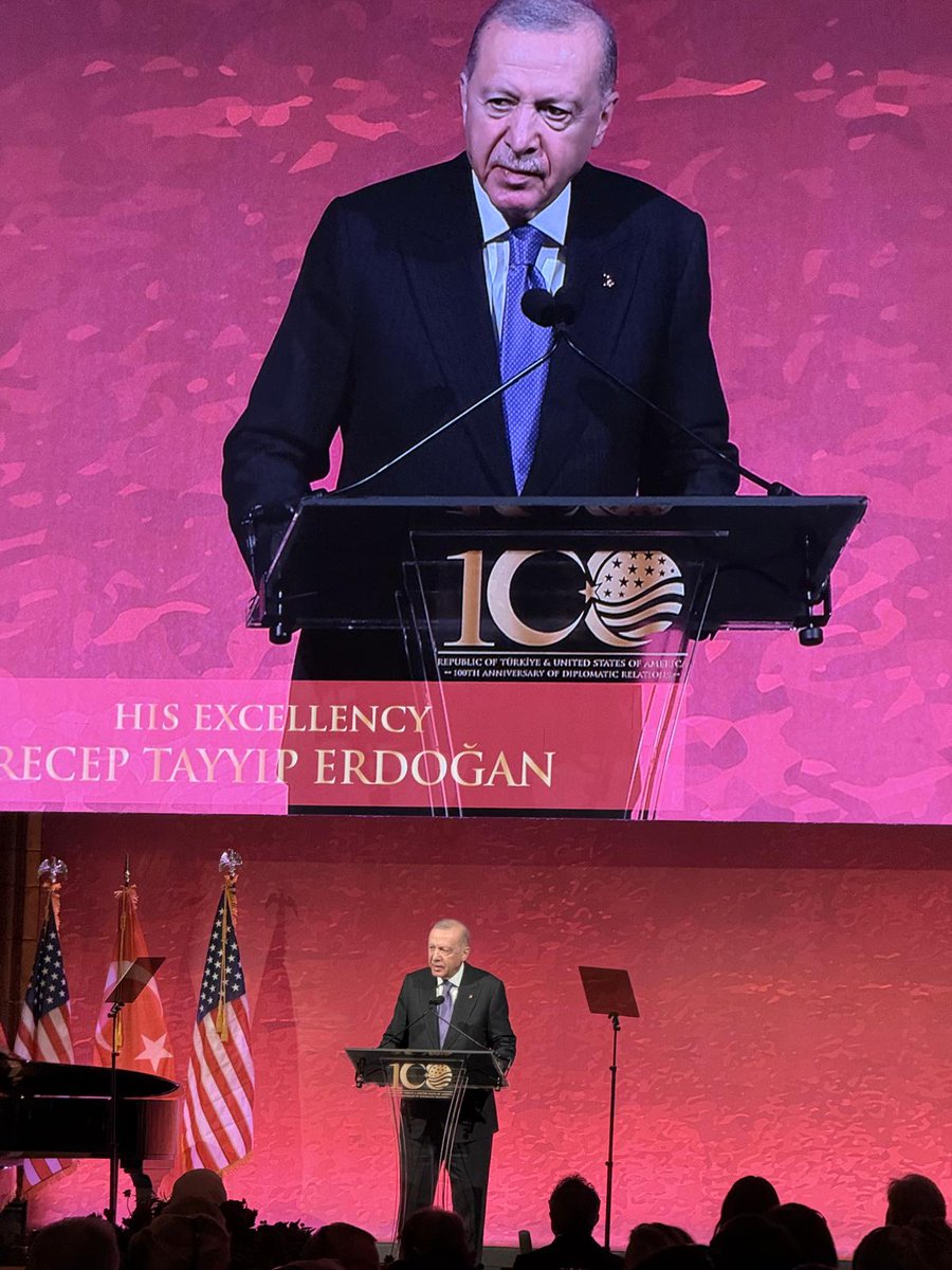 hakana's tweet photo. A century of friendship. A $100B ambition.

Last night in New York, we joined @USTBC and @USChamber's "100 Years of Friendship" dinner, hosted by @hamdiulukaya, as principals of Strategic Advisory Services @SAS_Corporate .

President @RTErdogan 's message was clear: the $100B trade target is within reach, and Türkiye is open for business with emphasis in nuclear, LNG, defense, and high tech.

Hamdi Ulukaya's message was just as clear: this friendship is carried by people who trust each other. The next chapter should create jobs and opportunity for young people in both countries.

Here's our take. $100B won't come from speeches. It will come from:
🔹 U.S. companies clearing regulatory hurdles in Ankara
🔹 Turkish manufacturers finding their footing in Washington
🔹 Deals that don't get lost in translation

That is the work we do every day.
The first 100 years were built by governments. The next 100 will be built by companies and investors.

Great to reconnect with Ambassador @USAMBTurkiye. His exemplary leadership could not have come at a better time for this relationship.

@USEmbassyTurkey @Chobani @USConsIstanbul 

#USTürkiye #100YearsOfFriendship #Türkiye #Trade #Investment #UNGA81 #trade #TrumpErdogan #Trump #Erdogan