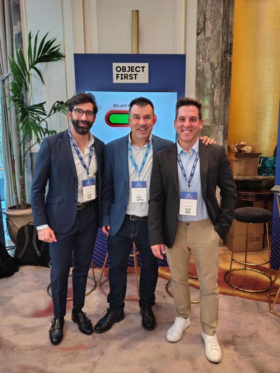 AbastGrup's tweet photo. Hemos estado en el Hotel Mandarin Oriental Ritz de Madrid, participando en el IDC CIO Summit Spain.
Un placer acompañar a uno de nuestros partners, @object_first en esta jornada dedicada al liderazgo estratégico.#IDCCIOSummit https://t.co/ft9byJOwX1