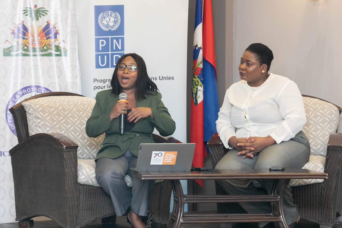 undphaiti's tweet photo. Le 21 sept., le PNUD a soutenu le Forum citoyen pour la paix à travers le Fonds pour la consolidation de la paix, aux côtés de l’office de la protection du Citoyen et d’autres agences de l’ONU. 

Les échanges : participation citoyenne, droits et prévention des conflits.
#PeaceDay https://t.co/l8KnEoRXrX