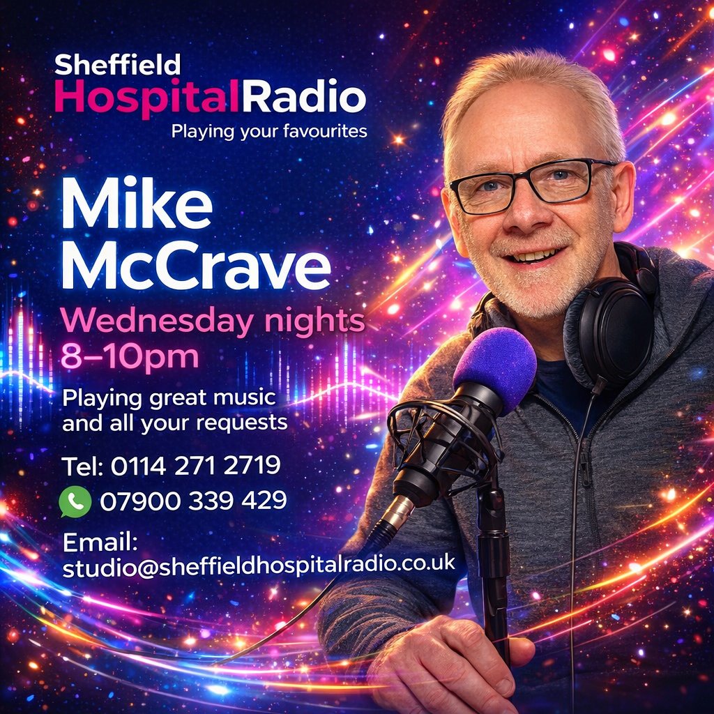 ListenToSHR's tweet photo. Mike is Live now with all your song requests. Contact the studio on 0114 2712719 or email studio@sheffieldhospitalradio.co.uk   #SheffieldHospitalRadio #hospitalradio #Sheffield #songrequests #sheffield #sportshow #charity https://t.co/cC6PcVUkLF