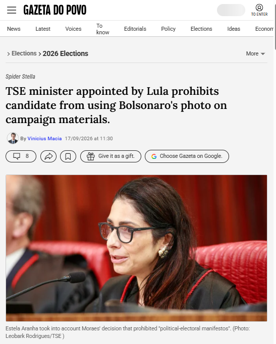 pierre_160754's tweet photo. 🚨🇧🇷⚖️🗳️
This woman is a key figure in the censorship apparatus in Brazil, serving Lula and his project for power.

Estela Aranha is a lawyer and jurist from São Paulo, specializing in digital law, data protection, and artificial intelligence. She graduated from the Faculty of Law at USP (Largo de São Francisco) in 1999. She worked in the area of ​​government affairs at CSN (2011–2020), chaired the Data Protection and Right to Privacy Commission of the OAB-RJ (Brazilian Bar Association, Rio de Janeiro chapter), and is a professor of postgraduate studies in digital law.

Trajectory in Lula's government
She was part of Lula's government transition team and is linked to the Prerogativas Group , an organization of jurists aligned with the president that placed dozens of names in the administration. In December 2022, Flávio Dino chose her to head the digital affairs area at the Ministry of Justice. In 2023, the structure was formalized as the National Secretariat for Digital Rights, linked to the minister's office. In this role, she participated in discussions on platform regulation, network oversight, and AI governance (including in UN forums).

With Dino's move to the Supreme Federal Court (STF), Ricardo Lewandowski replaced her. She was then appointed special advisor to the Presidency of the Republic (an appointment associated with Rui Costa). In early 2025, she began advising the Presidency of the Superior Electoral Court (TSE), in Cármen Lúcia's office. In June 2025, Cármen Lúcia appointed her secretary-general of the Advisory Working Group created to improve the fight against electoral disinformation with an eye on the 2026 elections.

In July 2025, Lula chose her, from a shortlist of three candidates from the Supreme Federal Court (STF), to be a full-fledged minister of the Superior Electoral Court (TSE), filling the vacancy for legal professionals. She took office in August 2025, with a term until 2027. As a minister, she has already worked on cases involving electoral propaganda, disinformation, and the use of image rights (including the injunction that reinstated the prohibition on Jair Bolsonaro's photo in campaign material for a PL candidate).

Alignment with Lula
The alignment is institutional and political, not formally partisan (she is not affiliated with the PT). She went through the transition, the Ministry of Justice during Dino's administration, the Presidential Palace, and the TSE (Superior Electoral Court) under Lula's direct nomination. The Prerogativas group, of which she is a part, has a consensus in supporting Lula. Her expertise in digital rights has been presented, both by the government and in news reports, as an asset for combating disinformation and engaging in dialogue (or confrontation) with big tech companies in the 2026 elections. Critics see her as a piece of the apparatus for regulating and restricting content associated with the government; defenders describe her as a technical expert in protecting rights in the digital environment.

@BrendanCarrFCC @SecRubio @DeputySecState @WHAAsstSecty @StateDept @elonmusk @chrispavlovski @emd_worldwide @DarrenJBeattie @Daniel_PerezFL @SecScottBessent @UnderSecTFI @USTradeRep @CBP @CBPTradeGov @DNIGabbard @CIADirector @FBIDirectorKash @SenMikeLee @SenRickScott @SenAshleyMoody @JudiciaryGOP @SenJudiciaryGOP @Jim_Jordan @RepMariaSalazar @RepCarlos @repdarrellissa @AGToddBlanche @dojphofficial @freedomonthenet @MikeBenzCyber @HouseForeignGOP @BolsonaroSP @pfigueiredo08 @allanconta5 @MaryAnastasiaOG @shellenberger @david_agape_ @ggreenwald