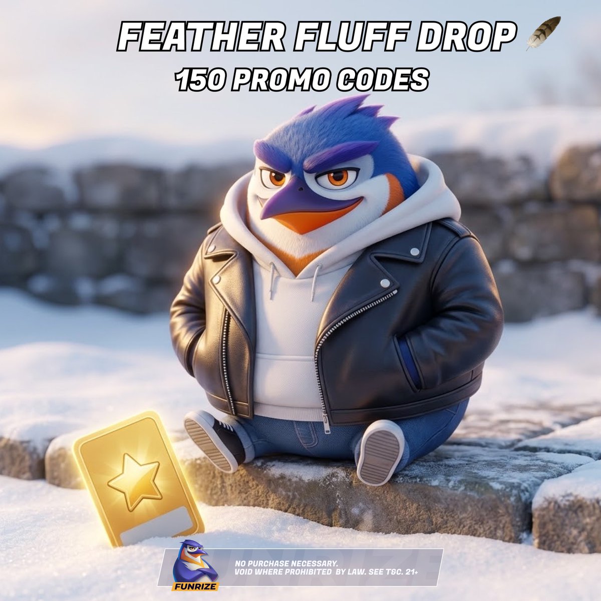 funrizesocial's tweet photo. 🪶 Cold snap protocol: fluff up, stay put.
Tap the link below — your bonus applies itself 🎁
150 promo codes going out while we fluff.
1️⃣ Like &amp; RT
2️⃣ Reply 'FLUFF' to charge your luck ⚡
#Funrize
https://t.co/Qv5IcjuTVz https://t.co/g7FK4VWv9l