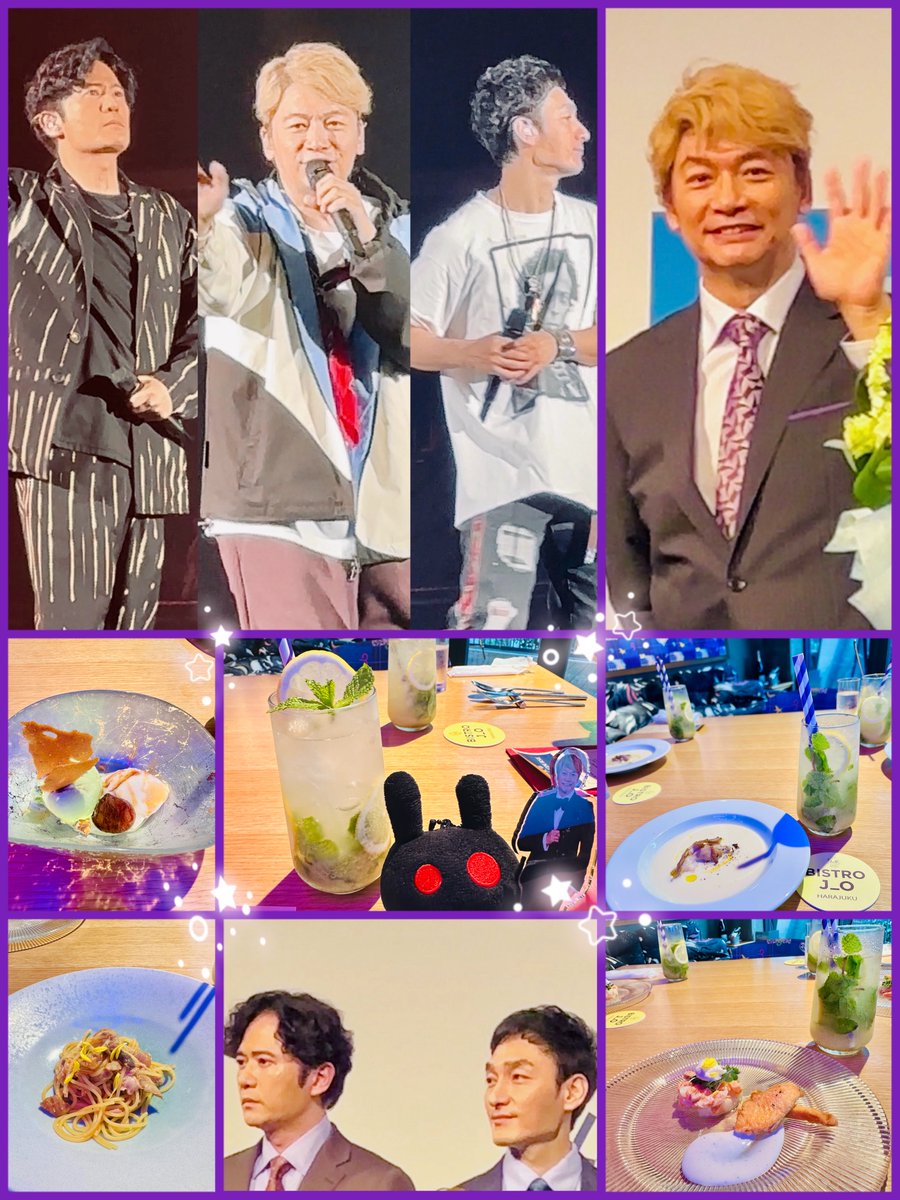 5smile405map's tweet photo. 会える機会を作ってくれて
ありがとう✨
トキメキをありがとう✨
これからもずっと一緒に🩷💛💚
少し前に
#Bistro_J_O で
大好きなモヒートで乾杯🥂
お料理も美味しかったです😋

#新しい地図9回目誕生祭_0922
#新しい地図9thAnniversary
#稲垣吾郎
#草彅剛
#香取慎吾 https://t.co/GIlhwNIKiy