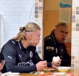 BeastNews2026's tweet photo. @MrBeast recently uploaded TikToks with soccer player Erling Haaland, which have gone viral. In one, Haaland recreated the AI meme of him scared by his reflection, and it has 80M views. You can thank MrBeast's new Head of Tiktok Anton Pirisi for all these recent short-form hits! https://t.co/MvvKL2jvjn