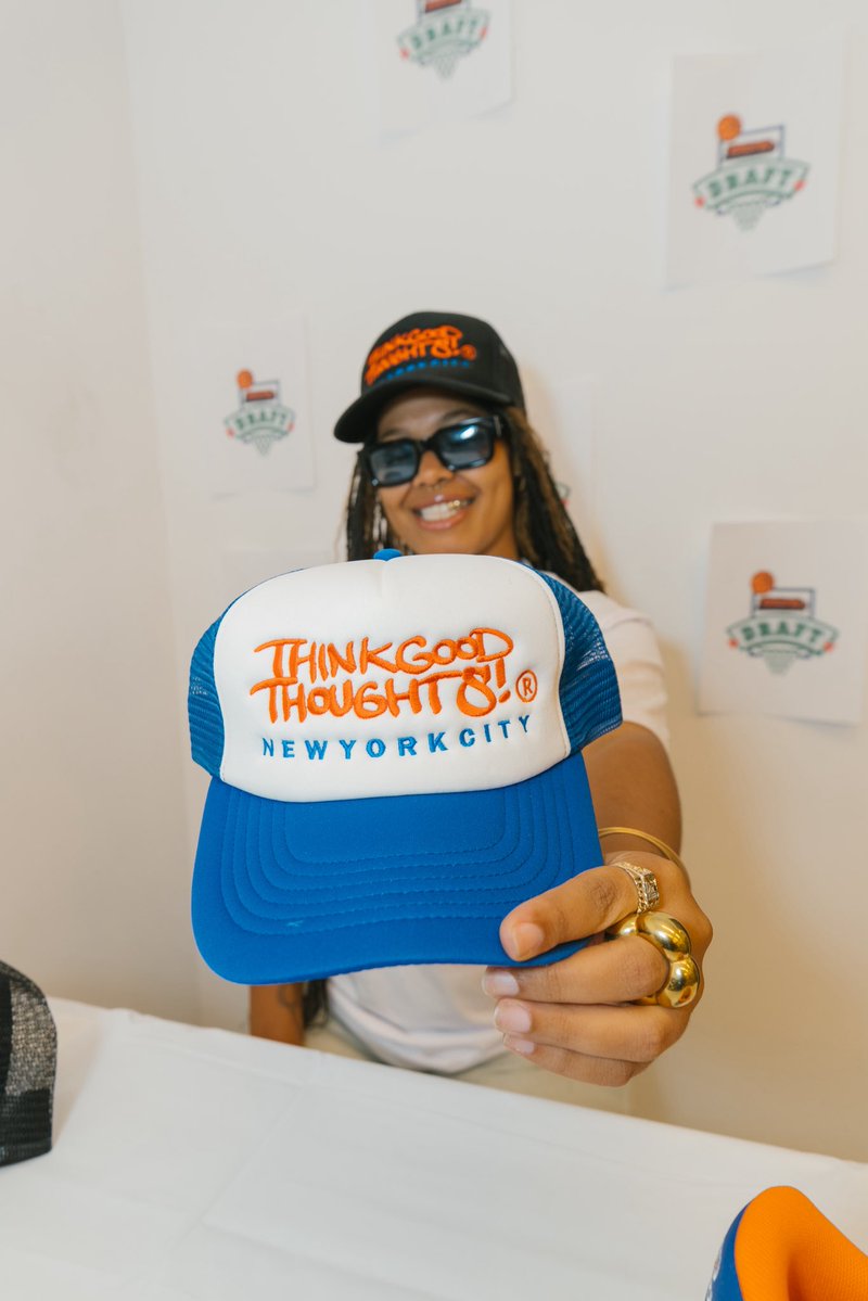 AkeemSumthing's tweet photo. - @TGTNYC draft day trucker hats now available on https://t.co/u1LItFKYJS 🫡✨🗽 https://t.co/hYozduoD0T
