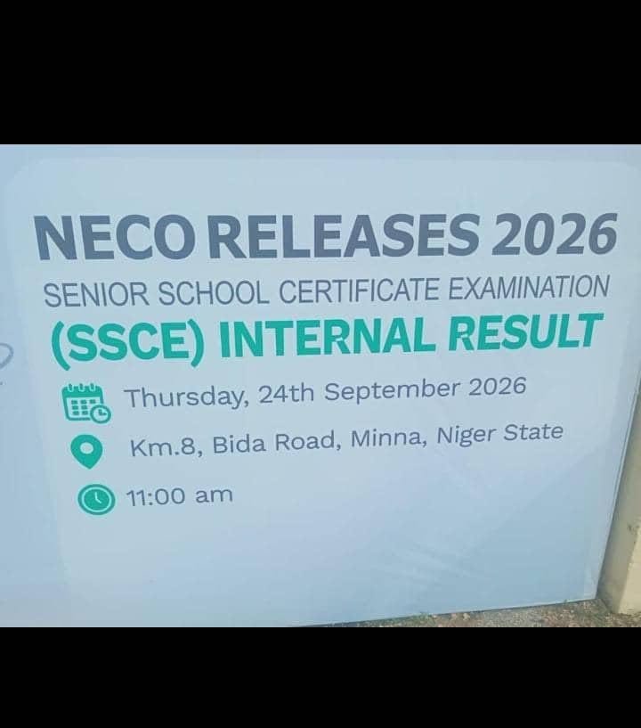 OlaobaN's tweet photo. 🔥*JUST IN*🔥

 *NECO SET TO RELEASE 2026 SSCE INTERNAL RESULTS.*

Candidates can now start sending a DM to purchase their NECO token ahead of time.
08134625695 https://t.co/amePWxcYNf