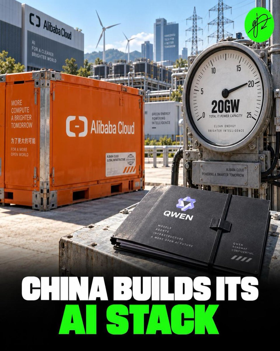 ajunais's tweet photo. Alibaba's AI message is blunt: the next moat is not a chatbot. It is chips, cloud, power and models in one stack. In AI, the strongest brands will own infrastructure others cannot easily copy. https://t.co/XlCweMf6Pq #AI #BrandStrategy https://t.co/TIknllTtTX