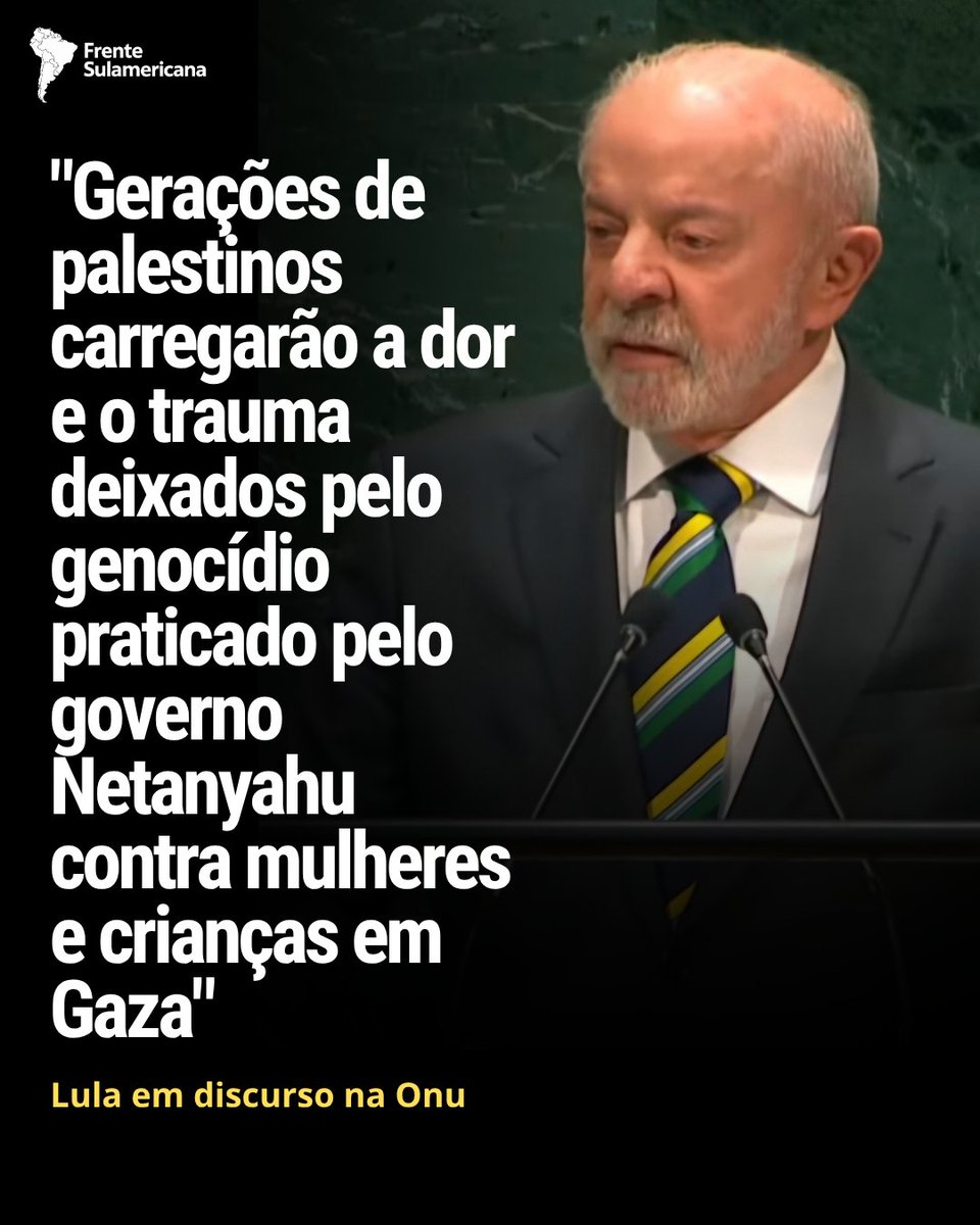 Frtsulamericana's tweet photo. Discurso histórico de Lula na ONU https://t.co/iEgNW6GJVx