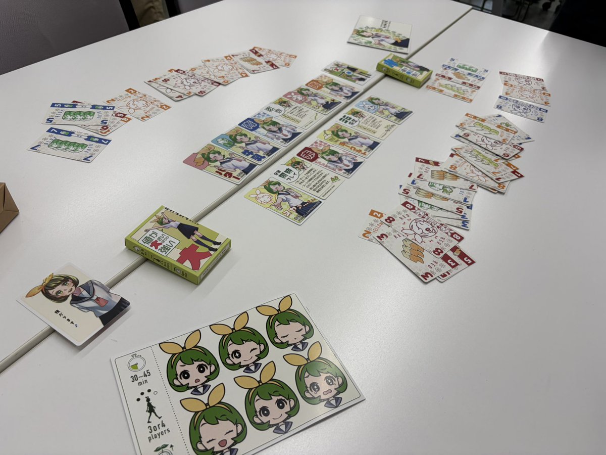 MrandMrs_Games's tweet photo. 『バタバタふたばのトリトリテ』@ico_jorda 
お題札にフォローするトリックテイキング

『電車でRole!!』@reibodoge 
乗り換えアプリで出た時間がサイコロになるすごろく

『Dot.』@Dot_szkcard 
革命前夜がテーマの決闘型心理戦カードゲーム https://t.co/TaWdhujyqn