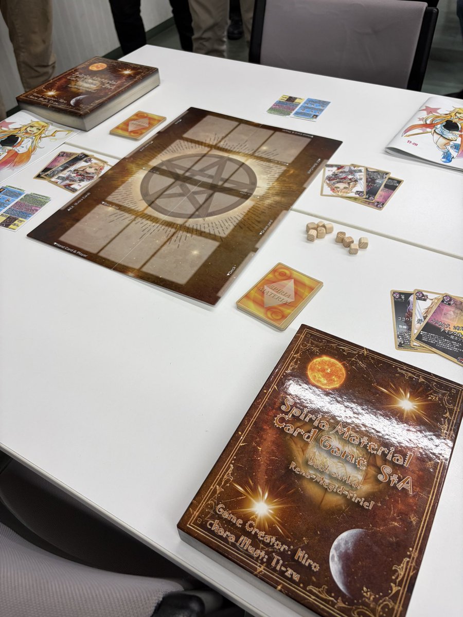MrandMrs_Games's tweet photo. 『スピマテカードゲーム』@spiriamaterial 
すぐに遊べてTCG入門におすすめ

『スマートクッキーボックス』@mashiroyagames 
綺麗なクッキー缶をつくるタイル配置

『十八怪談』@tablexgames 
和風怪談モチーフの2人用対戦

『クソサバ』@tennkuunagi 
サクッと遊べるサバイバル https://t.co/rU2mHecBhq