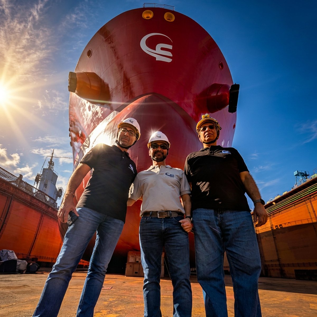 ScorpioTankers's tweet photo. A successful drydock is always the result of teamwork.
Congratulations to the STI Jermyn crew, the drydock team and everyone involved for their commitment, expertise, and dedication throughout the project.
#ScorpioTankers #Drydock #Teamwork #Shipping #MaritimeIndustry https://t.co/eD7a3wkzSH