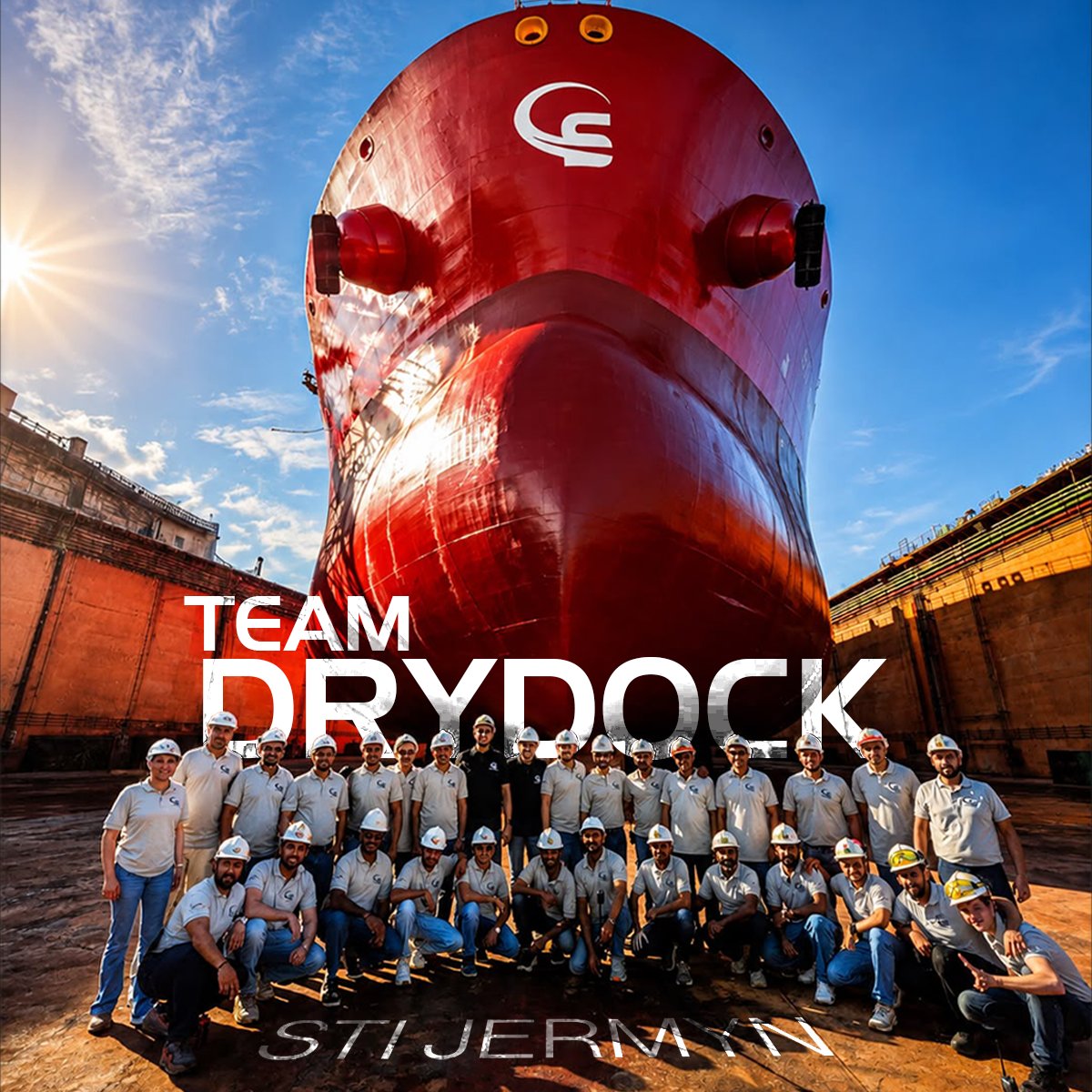 ScorpioTankers's tweet photo. A successful drydock is always the result of teamwork.
Congratulations to the STI Jermyn crew, the drydock team and everyone involved for their commitment, expertise, and dedication throughout the project.
#ScorpioTankers #Drydock #Teamwork #Shipping #MaritimeIndustry https://t.co/eD7a3wkzSH